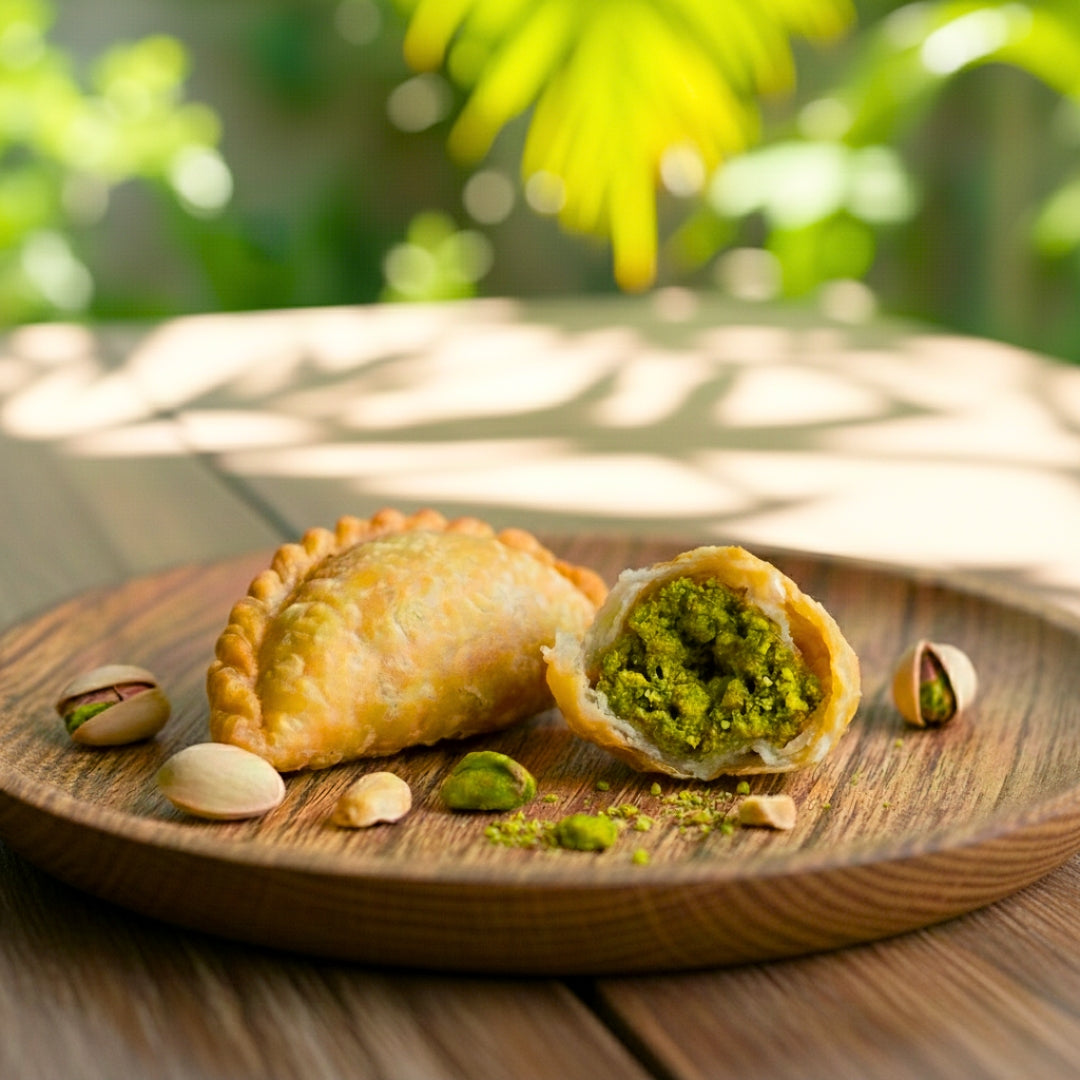 鬆脆粒粒開心果角仔 (半磅/包) (只限自取)