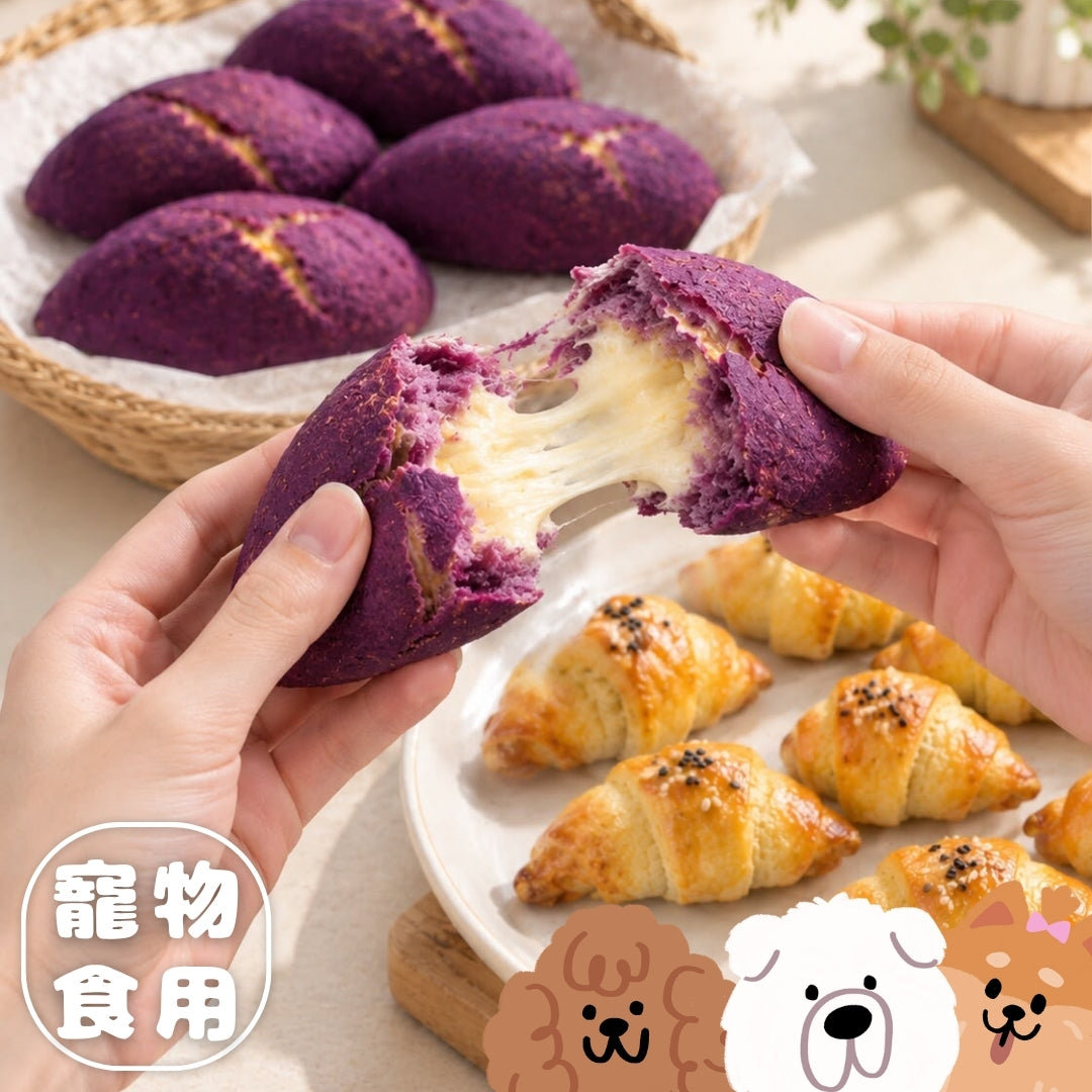 寵物食用流心紫薯麵包同牛角包工作坊